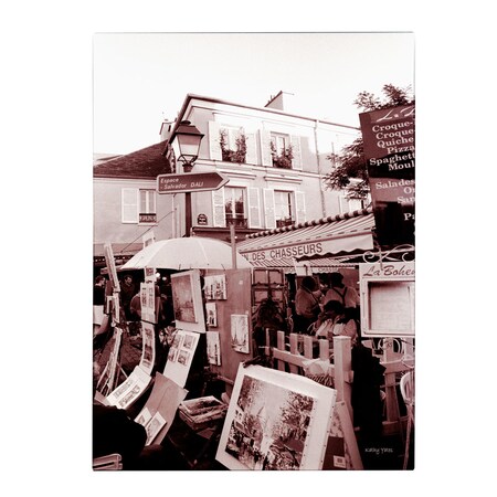 Trademark Fine Art Kathy Yates 'Montmartre 2' Canvas Art, 14x19 KY0016-C1419GG